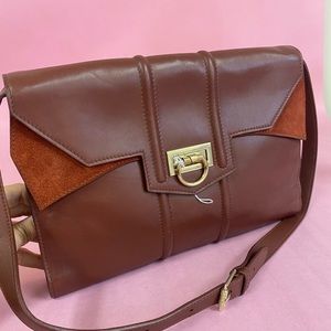 Rare Find- REECE HUDSON leather brown bag